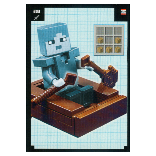 Visuel indicatif Rebrickable de Carte à collectionner, Minecraft série 2 Boom-Bastic, Carte standard - Bateau (Trading Card, Minecraft Series 2 Boom-Bastic, Standard Card - Boat)