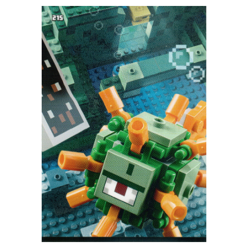 Visuel indicatif Rebrickable de Carte à collectionner, Minecraft série 2 Boom-Bastic, Carte standard - Aventure sous-marine (Trading Card, Minecraft Series 2 Boom-Bastic, Standard Card - Underwater Adventure)