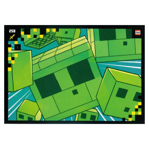 Visuel indicatif Rebrickable de Carte à collectionner, Minecraft série 2 Boom-Bastic, Carte standard - Slime-Attack (Trading Card, Minecraft Series 2 Boom-Bastic, Standard Card - Slime-Attack)