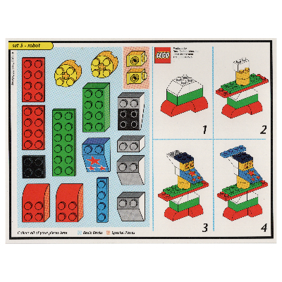 Visuel indicatif Rebrickable de Carte modèle de jeu de société créateur (noir): Robot (Creator Board Game Model Card (Black): Robot)