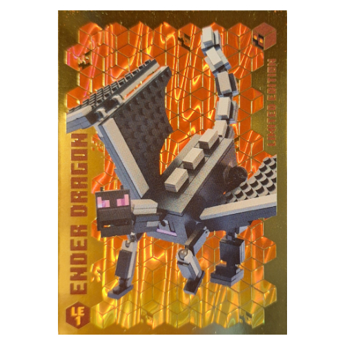 Visuel indicatif Rebrickable de Carte à collectionner, Minecraft série 3 sur le feu, carte d'or - dragon ender (Trading Card, Minecraft Series 3 On Fire, Gold Card - Ender Dragon)