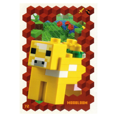 Visuel indicatif Rebrickable de Carte à collectionner, Minecraft série 3 sur le feu, Carte standard - Moobloom (Trading Card, Minecraft Series 3 On Fire, Standard Card - Moobloom)