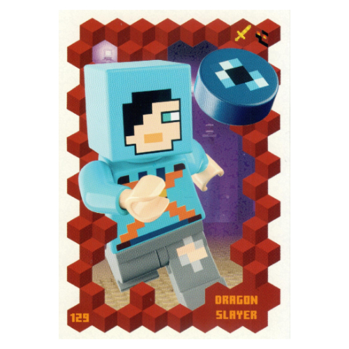 Visuel indicatif Rebrickable de Carte à collectionner, Minecraft série 3 sur le feu, carte standard - dragon slayer (Trading Card, Minecraft Series 3 On Fire, Standard Card - Dragon Slayer)