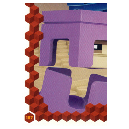 Visuel indicatif Rebrickable de Carte à collectionner, Minecraft série 3 sur le feu, carte standard - fin (Trading Card, Minecraft Series 3 On Fire, Standard Card - End)