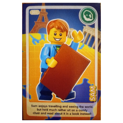Visuel indicatif Rebrickable de Carte à collectionner, créez le monde - Sam (Trading Card, Create the World - Sam)
