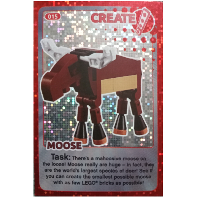 Visuel indicatif Rebrickable de Carte à collectionner, Créer le monde - Orignal (feuille) (Trading Card, Create the World - Moose (foil))