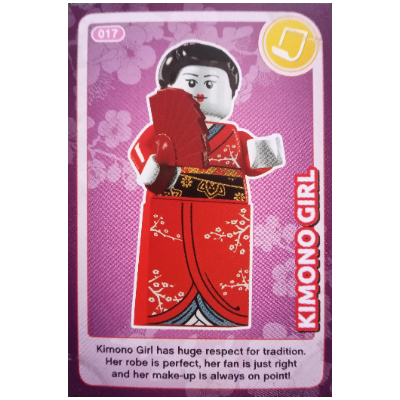 Visuel indicatif Rebrickable de Carte à collectionner, créer le monde - Kimono Girl (Trading Card, Create the World - Kimono Girl)