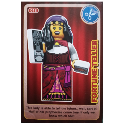Visuel indicatif Rebrickable de Carte à collectionner, créer le monde - diseur de bonne aventure (Trading Card, Create the World - Fortune Teller)
