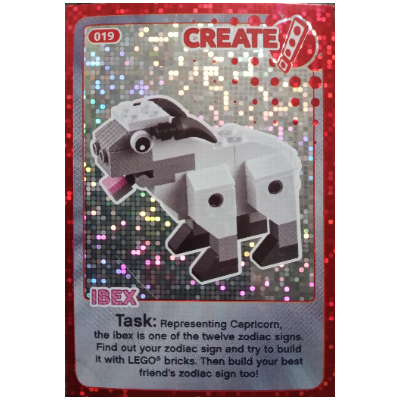 Visuel indicatif Rebrickable de Carte à collectionner, Créer le monde - Ibex (feuille) (Trading Card, Create the World - Ibex (foil))