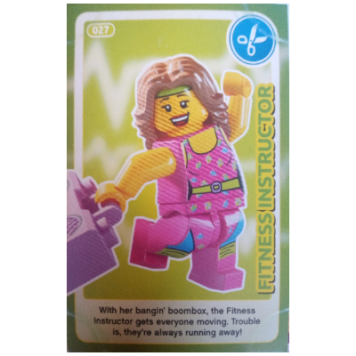 Visuel indicatif Rebrickable de Carte à collectionner, Créez le monde - Fitness Instructor (Trading Card, Create the World - Fitness Instructor)