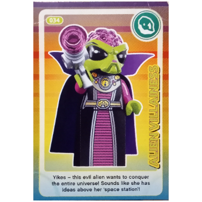 Visuel indicatif Rebrickable de Carte à collectionner, créer le monde - Alien Villainess (Trading Card, Create the World - Alien Villainess)