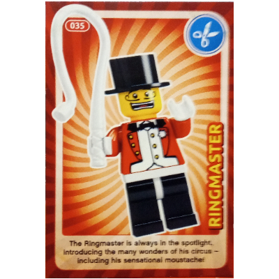 Visuel indicatif Rebrickable de Carte à collectionner, créez le monde - Ringmaster (Trading Card, Create the World - Ringmaster)