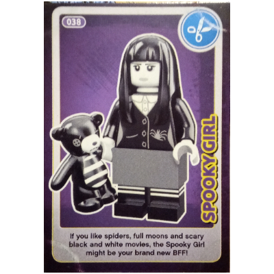 Visuel indicatif Rebrickable de Carte à collectionner, créer le monde - fille effrayante (Trading Card, Create the World - Spooky Girl)