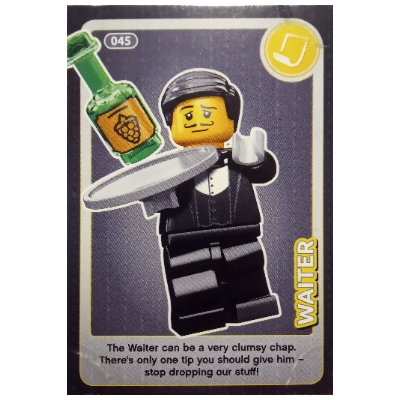 Visuel indicatif Rebrickable de Carte à collectionner, créer le monde - Serveur (Trading Card, Create the World - Waiter)