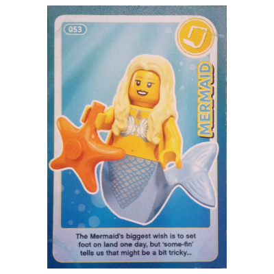 Visuel indicatif Rebrickable de Carte à collectionner, créer le monde - sirène (Trading Card, Create The World - Mermaid)