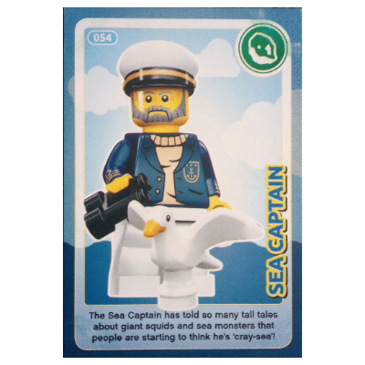 Visuel indicatif Rebrickable de Carte à collectionner, créer le monde - capitaine de la mer (Trading Card, Create The World - Sea Captain)
