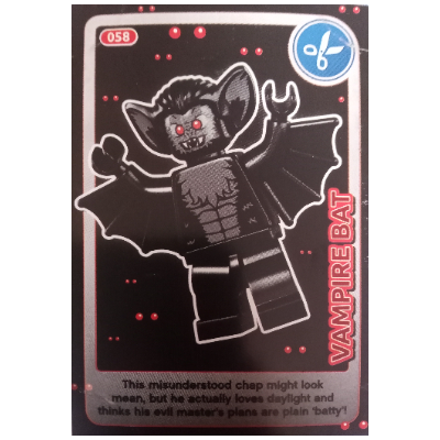 Visuel indicatif Rebrickable de Carte à collectionner, créer le monde - Vampire Bat (Trading Card, Create The World - Vampire Bat)