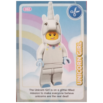 Visuel indicatif Rebrickable de Carte à collectionner, créer le monde - fille licorne (Trading Card, Create The World - Unicorn Girl)