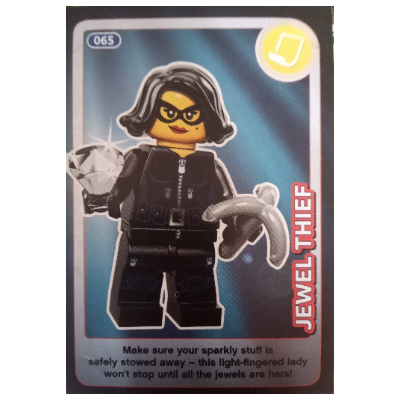 Visuel indicatif Rebrickable de Carte à collectionner, créer le monde - voleur de bijoux (Trading Card, Create The World - Jewel Thief)