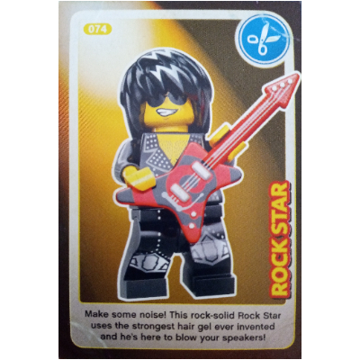 Visuel indicatif Rebrickable de Carte à collectionner, créer le monde - Rock Star (Trading Card, Create The World - Rock Star)