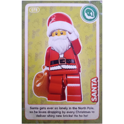 Visuel indicatif Rebrickable de Carte à collectionner, créer le monde - Santa (Trading Card, Create The World - Santa)