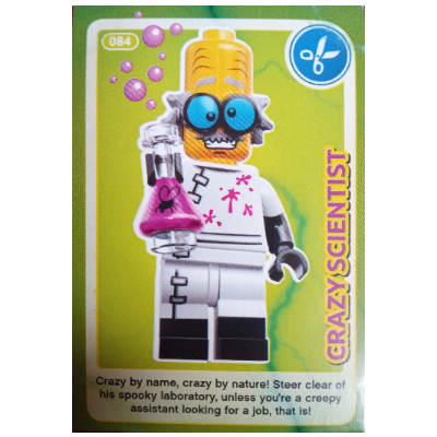 Visuel indicatif Rebrickable de Carte à collectionner, créer le monde - scientifique fou (Trading Card, Create The World - Crazy Scientist)