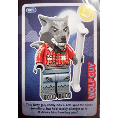 Visuel indicatif Rebrickable de Carte à collectionner, créer le monde - loup guy (Trading Card, Create The World - Wolf Guy)
