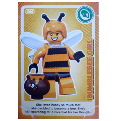 Visuel indicatif Rebrickable de Carte à collectionner, créer le monde - bourdon fille (Trading Card, Create The World - Bumblebee Girl)