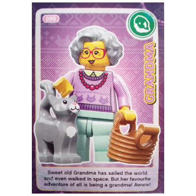 Visuel indicatif Rebrickable de Carte à collectionner, Créer le monde - Grand-mère (Trading Card, Create The World - Grandma)