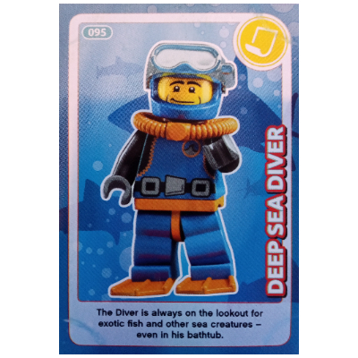 Visuel indicatif Rebrickable de Carte à collectionner, créez le monde - Deep Sea Diver (Trading Card, Create The World - Deep Sea Diver)
