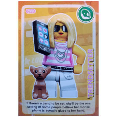 Visuel indicatif Rebrickable de Carte à collectionner, créez le monde - Trendsetter (Trading Card, Create The World - Trendsetter)