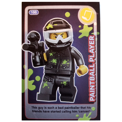 Visuel indicatif Rebrickable de Carte à collectionner, créer le monde - joueur de paintball (Trading Card, Create The World - Paintball Player)