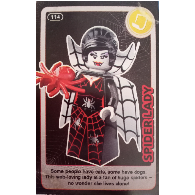 Visuel indicatif Rebrickable de Carte à collectionner, créer le monde - Spider Lady (Trading Card, Create The World - Spider Lady)