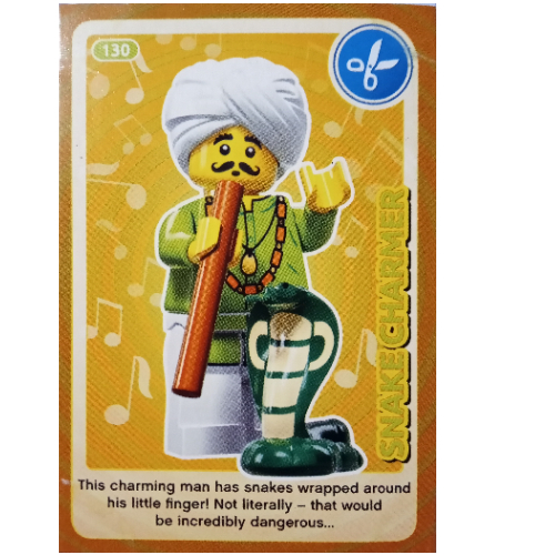 Visuel indicatif Rebrickable de Carte à collectionner, créer le monde - Serpent Charmer (Trading Card, Create The World - Snake Charmer)