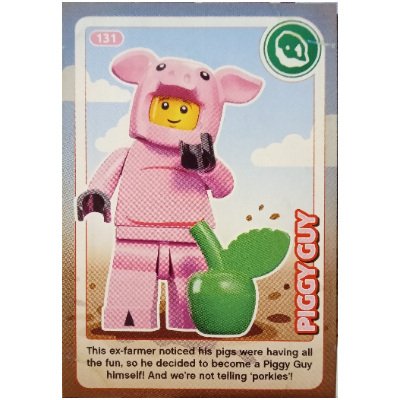 Visuel indicatif Rebrickable de Carte à collectionner, créer le monde - Piggy Guy (Trading Card, Create The World - Piggy Guy)