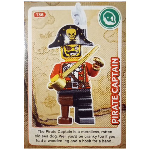 Visuel indicatif Rebrickable de Carte à collectionner, Créer le monde - Capitaine Pirate (Trading Card, Create The World - Pirate Captain)