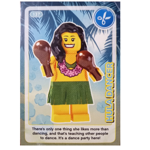 Visuel indicatif Rebrickable de Carte à collectionner, créer le monde - Hula Dancer (Trading Card, Create The World - Hula Dancer)
