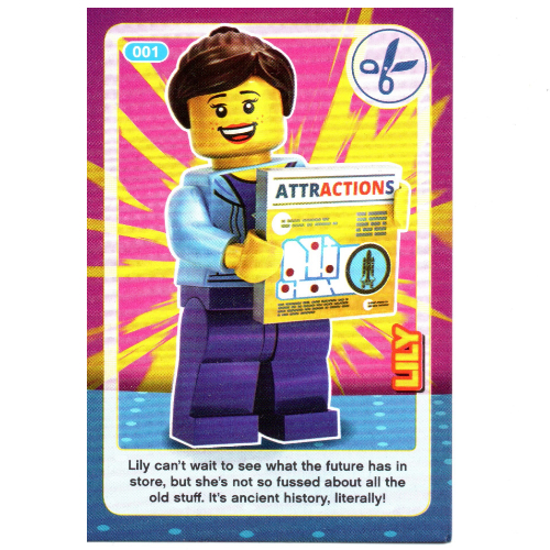 Visuel indicatif Rebrickable de Carte à collectionner, créer le monde Inventions incroyables - Lily (Trading Card, Create the World Incredible Inventions - Lily)