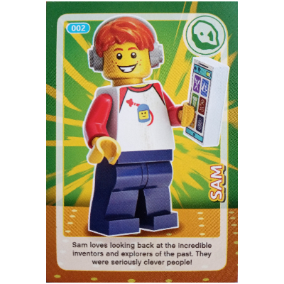 Visuel indicatif Rebrickable de Carte à collectionner, créer le monde Inventions incroyables - Sam (Trading Card, Create the World Incredible Inventions - Sam)