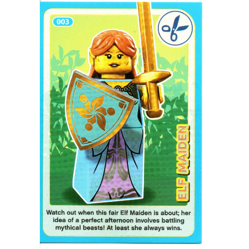 Visuel indicatif Rebrickable de Carte à collectionner, créer le monde des inventions incroyables - elf jeune fille (Trading Card, Create the World Incredible Inventions - Elf Maiden)