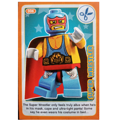 Visuel indicatif Rebrickable de Carte à collectionner, créer le monde des inventions incroyables - super lutteur (Trading Card, Create the World Incredible Inventions - Super Wrestler)