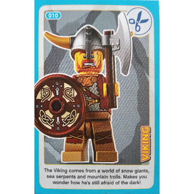 Visuel indicatif Rebrickable de Carte à collectionner, créer le monde Inventions incroyables - Viking (Trading Card, Create the World Incredible Inventions - Viking)