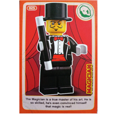 Visuel indicatif Rebrickable de Carte à collectionner, créer le monde Inventions incroyables - Magicien (Trading Card, Create the World Incredible Inventions - Magician)