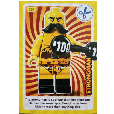 Visuel indicatif Rebrickable de Carte à collectionner, créer le monde Inventions incroyables - Strongman (Trading Card, Create the World Incredible Inventions - Strongman)