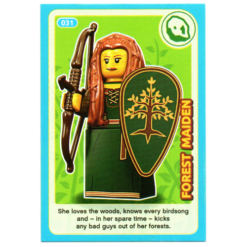 Visuel indicatif Rebrickable de Carte à collectionner, créer le monde incroyables inventions - jeune fille de la forêt (Trading Card, Create the World Incredible Inventions - Forest Maiden)