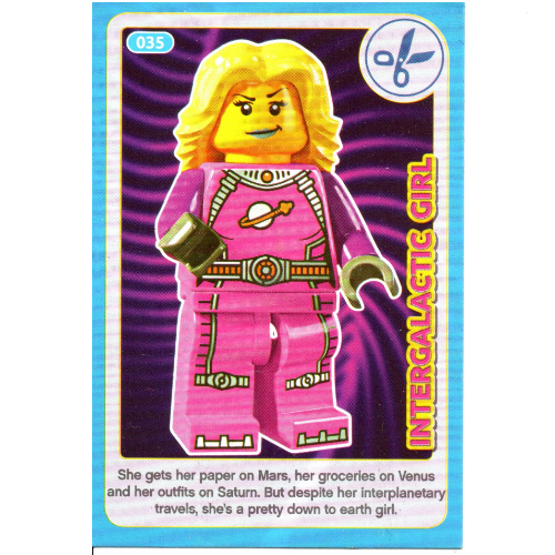 Visuel indicatif Rebrickable de Carte à collectionner, créer le monde des inventions incroyables - fille intergalactique (Trading Card, Create the World Incredible Inventions - Intergalactic Girl)