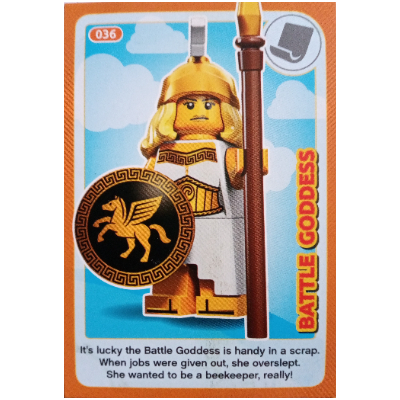 Visuel indicatif Rebrickable de Carte à collectionner, créer le monde Inventions incroyables - Déesse de la bataille (Trading Card, Create the World Incredible Inventions - Battle Goddess)