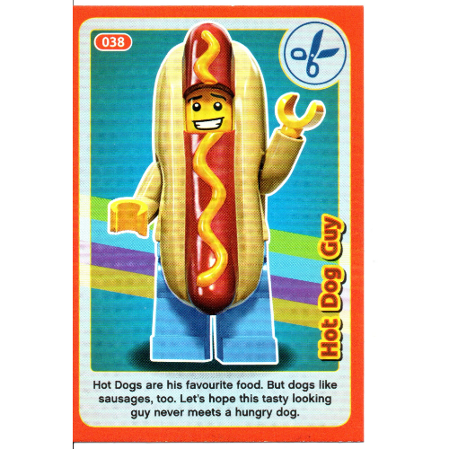 Visuel indicatif Rebrickable de Carte à collectionner, créer le monde Inventions incroyables - Hot Dog Guy (Trading Card, Create the World Incredible Inventions - Hot Dog Guy)