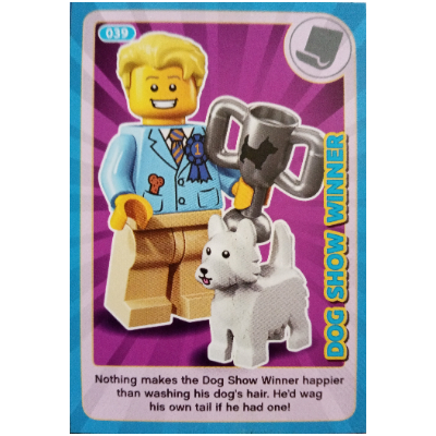 Visuel indicatif Rebrickable de Carte à collectionner, créer le monde des inventions incroyables - chien gagnant d'exposition (Trading Card, Create the World Incredible Inventions - Dog Show Winner)