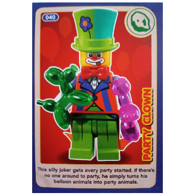 Visuel indicatif Rebrickable de Carte à collectionner, créer le monde des inventions incroyables - partie clown (Trading Card, Create the World Incredible Inventions - Party Clown)